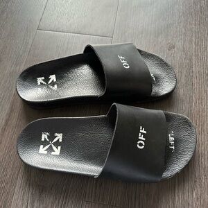Off white black slides size 39